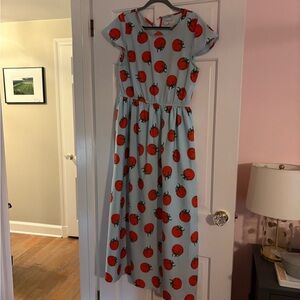 Compañía Fantástica Tomato Print Dress